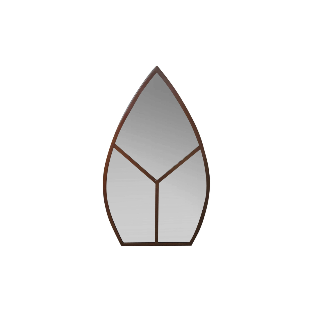 Leaf Arch Outdoor Mirror Natural Rust