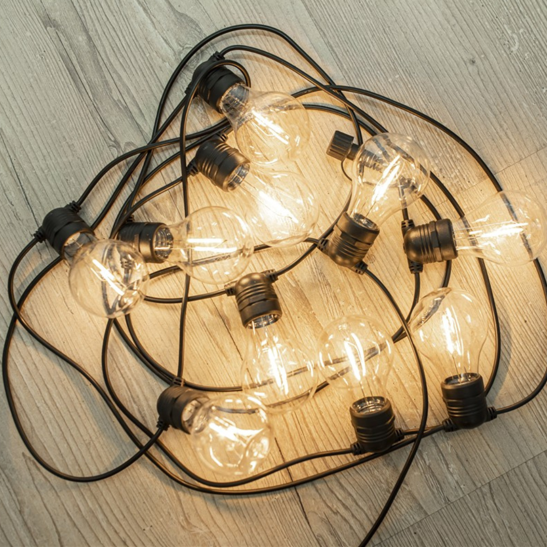 ALLEGRA String Lights, Black- Solar