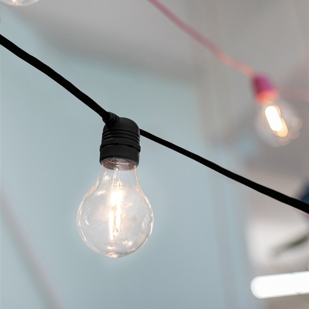 ALLEGRA String Lights, Black- Solar