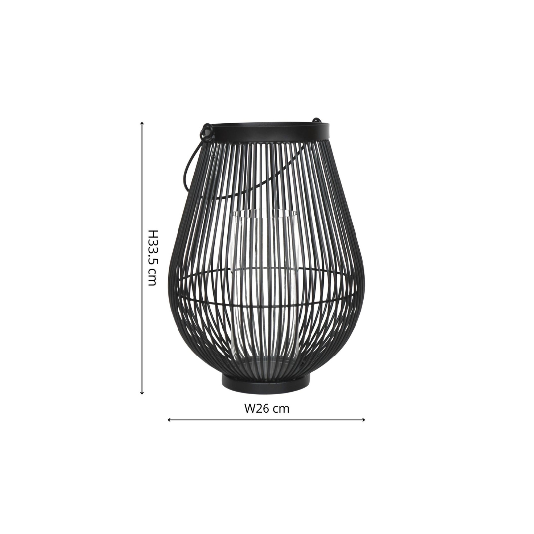 Venere Lantern Black Small