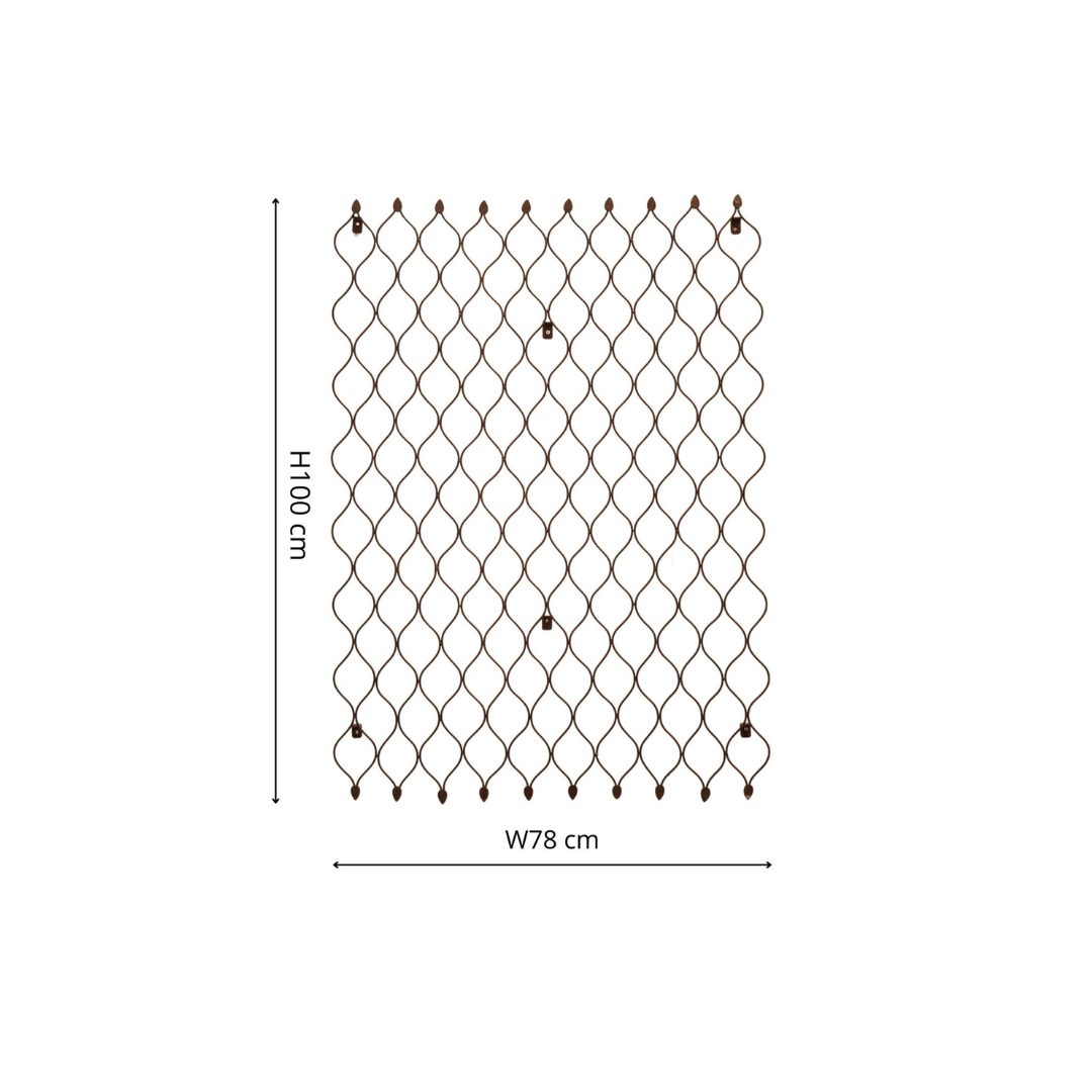 Outdoor Honeycomb Trellis Zinc Large