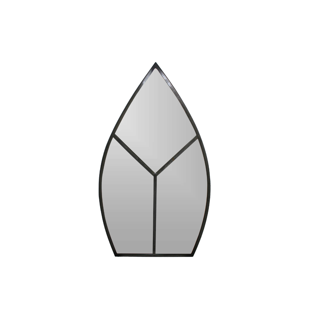 Leaf Arch Outdoor Mirror Natural Black