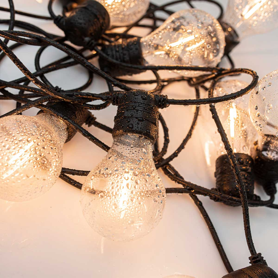 ALLEGRA String Lights, Black- Solar
