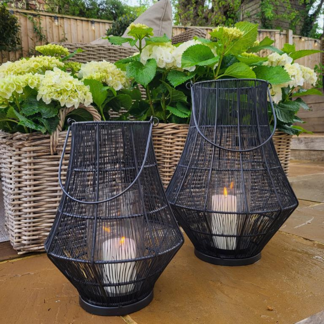 Portofino Curve Wirework Lantern Medium