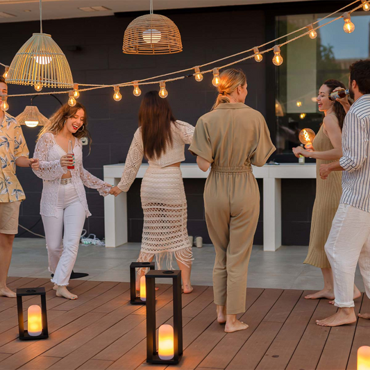 ALLEGRA String Lights, Jute-Solar