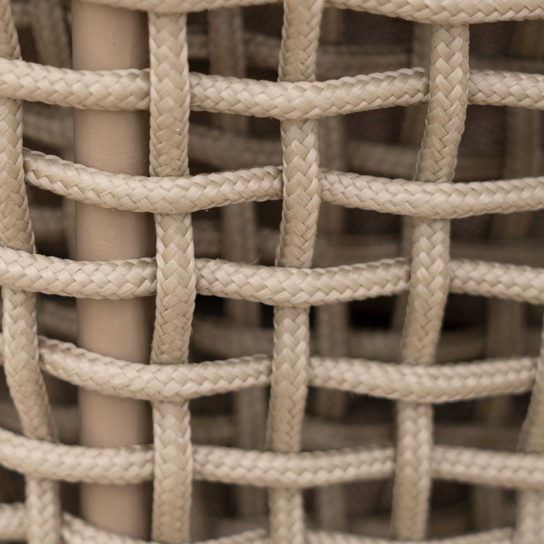 Nova - Summer 6 Seat Dining Set, 2 x 0.9m Rectangular Table, Beige