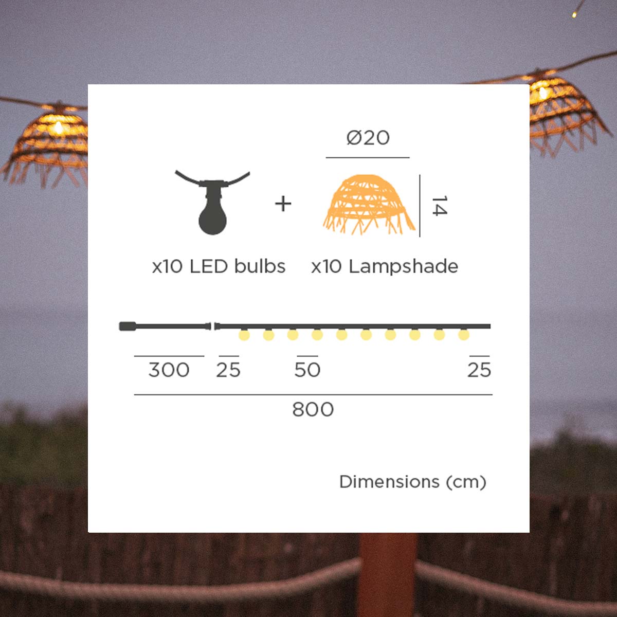 ALMA Decorative Garland Lights