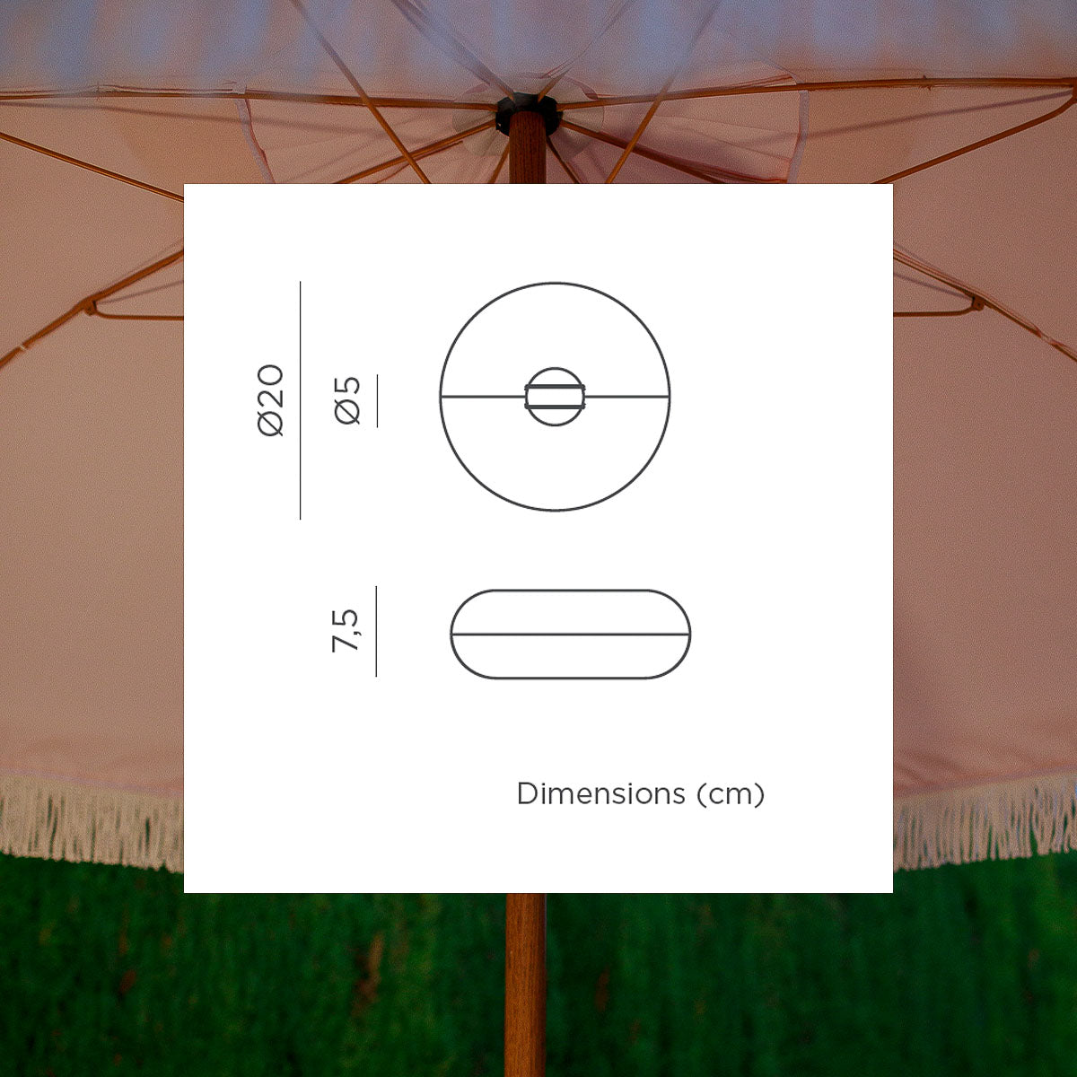 LIMA Rechargeable Parasol Portable Lamp