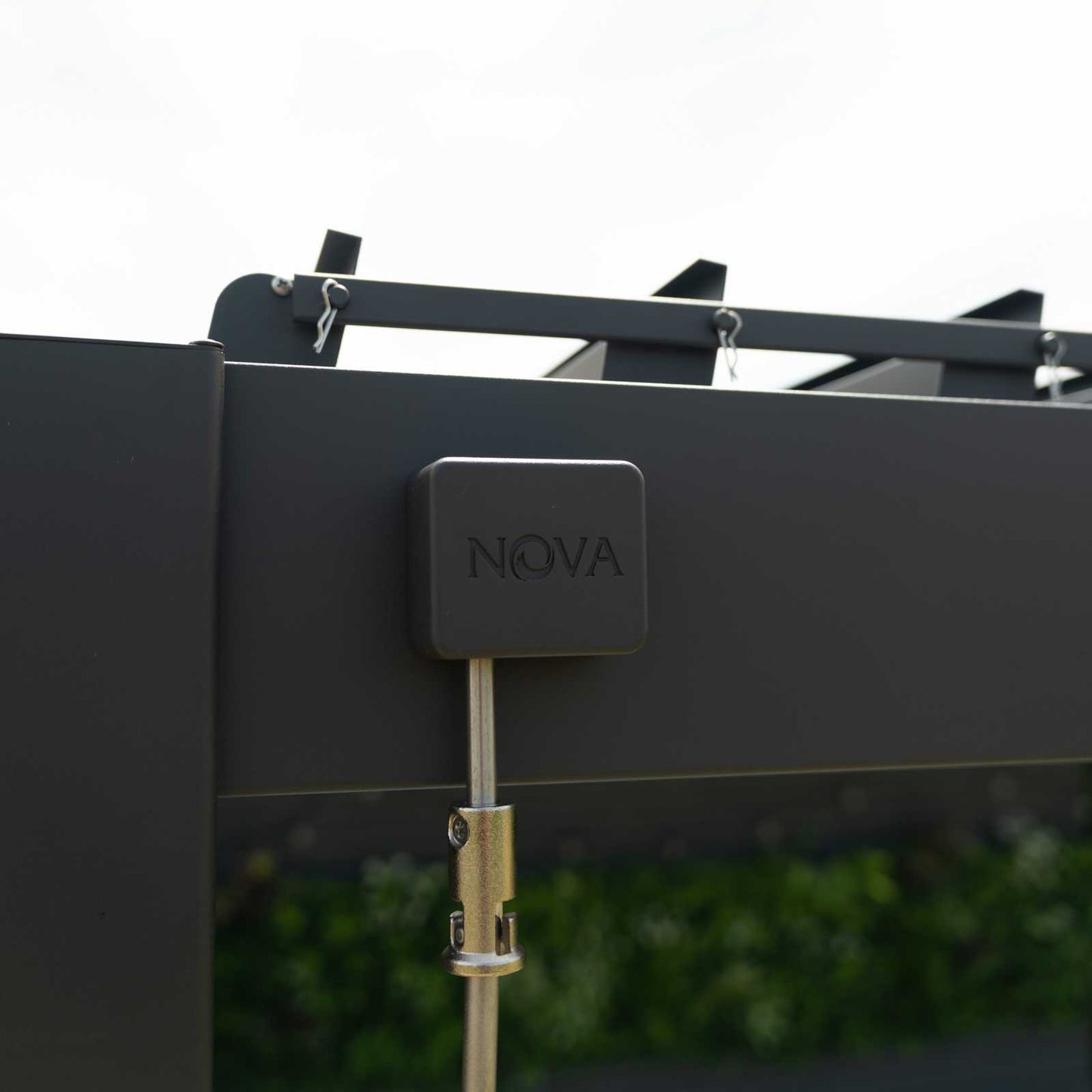 Nova - Titan Aluminium Pergola 3m Square, Grey