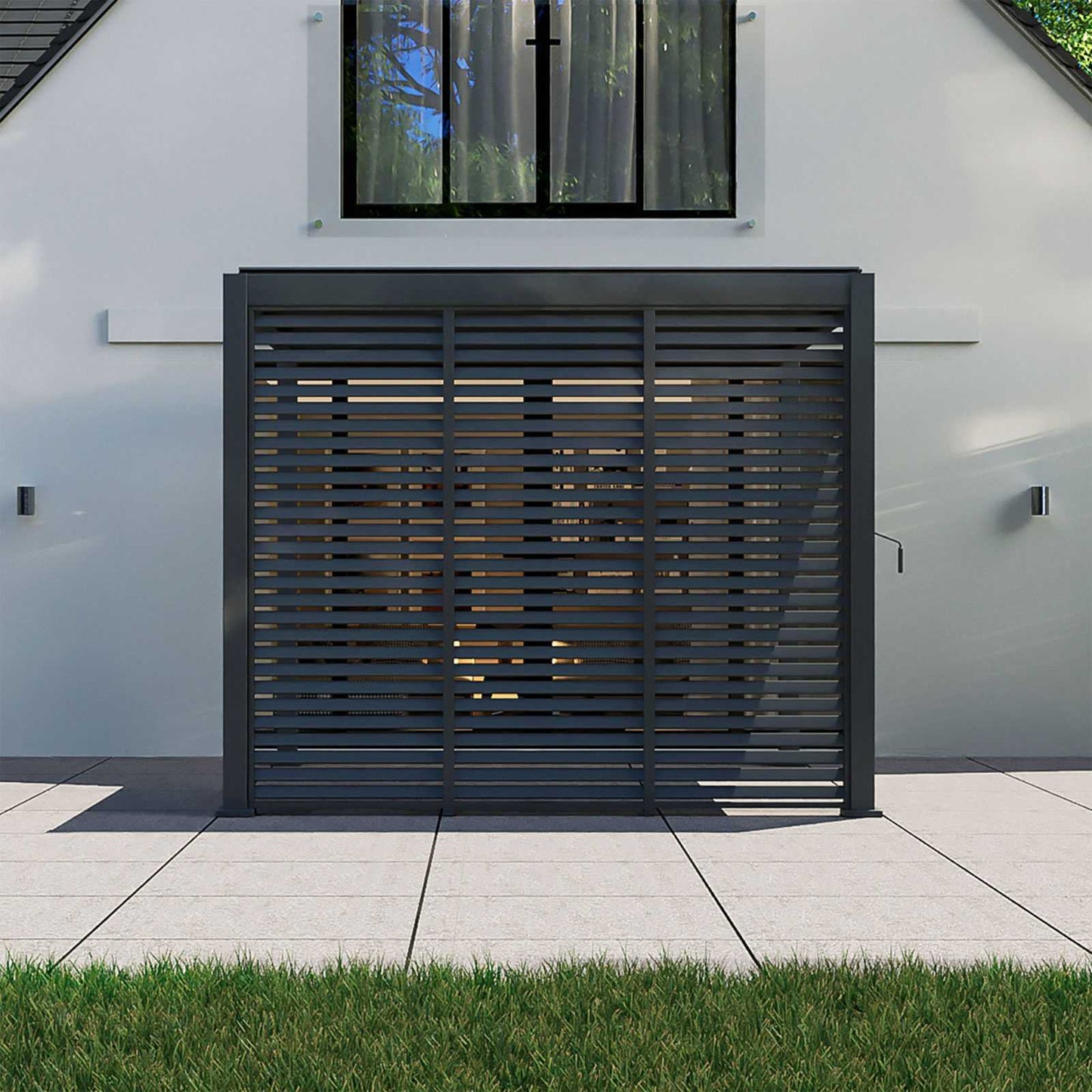 Nova - Titan Pergola Side Wall 1m, Grey