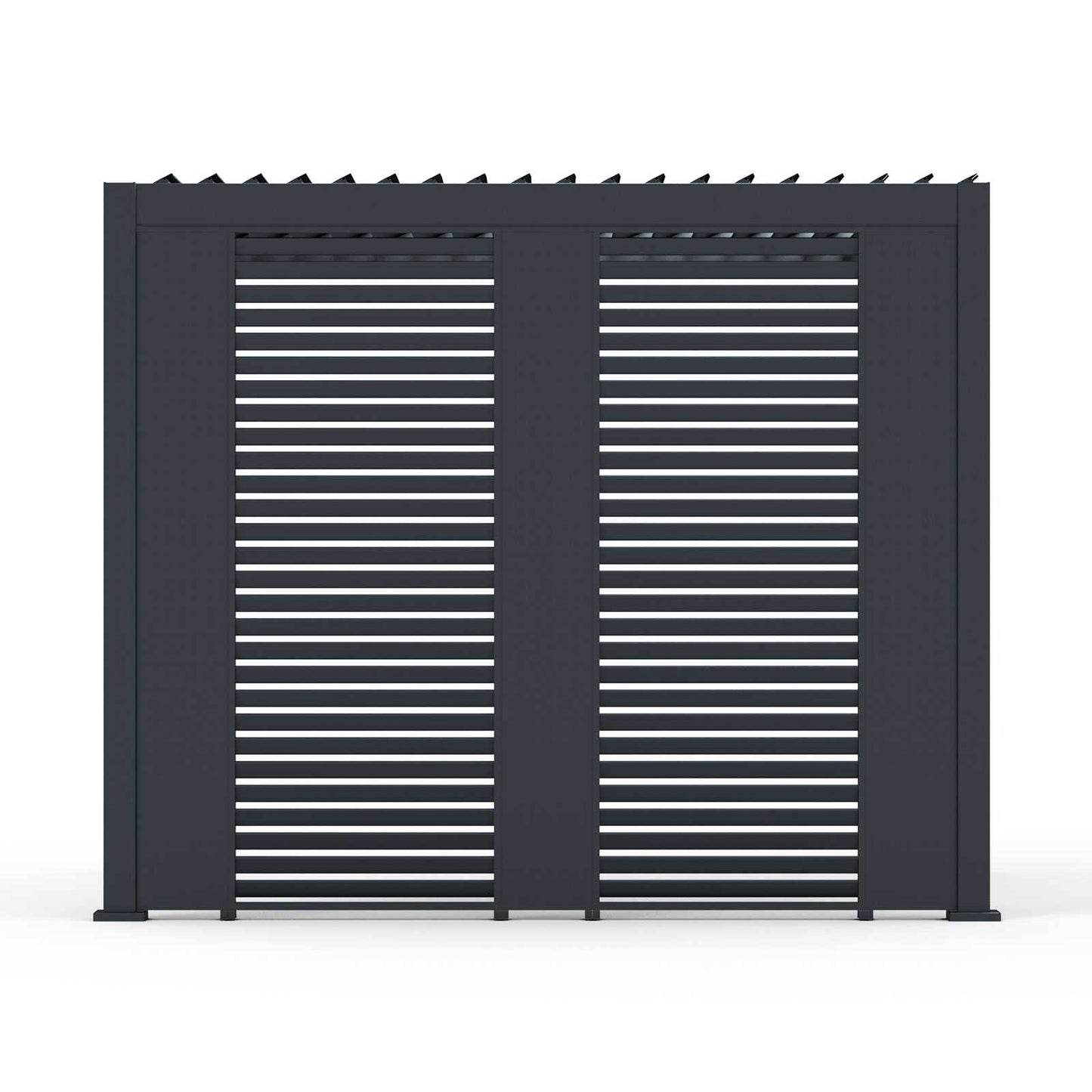 Nova - Titan Aluminium Pergola 31cm Solid Side Wall Panel - Grey
