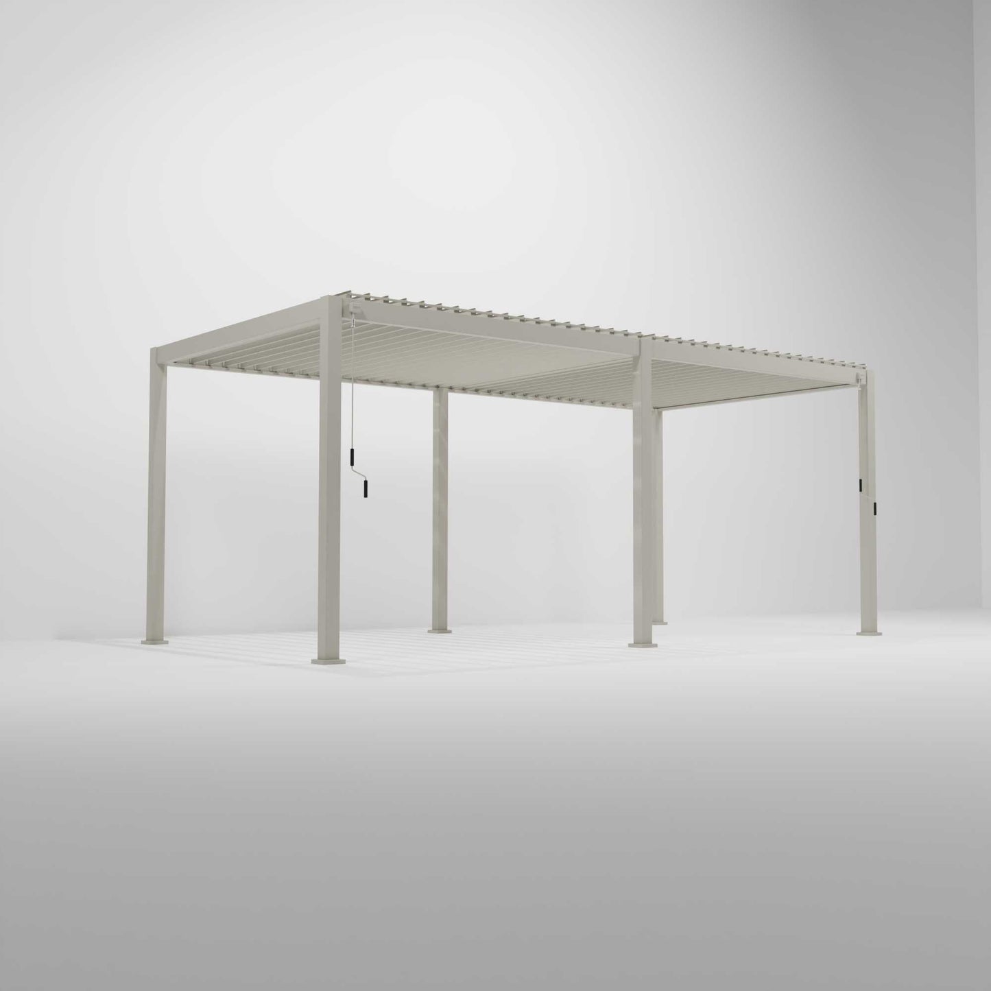Nova - Titan Aluminium Pergola 6m x 3m Rectangular, Pebble