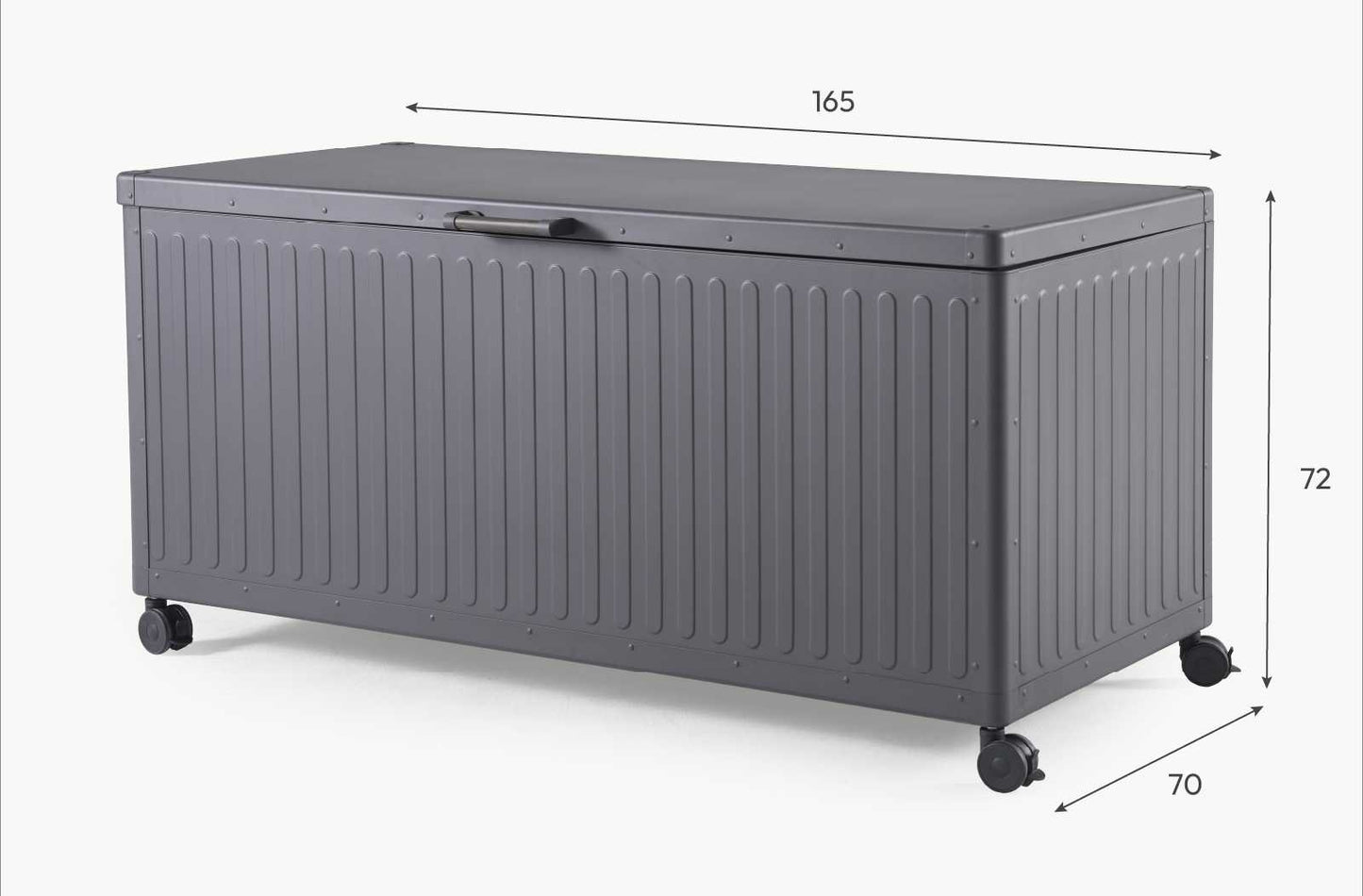 Nova - Medium Aluminium Storage Box - Grey