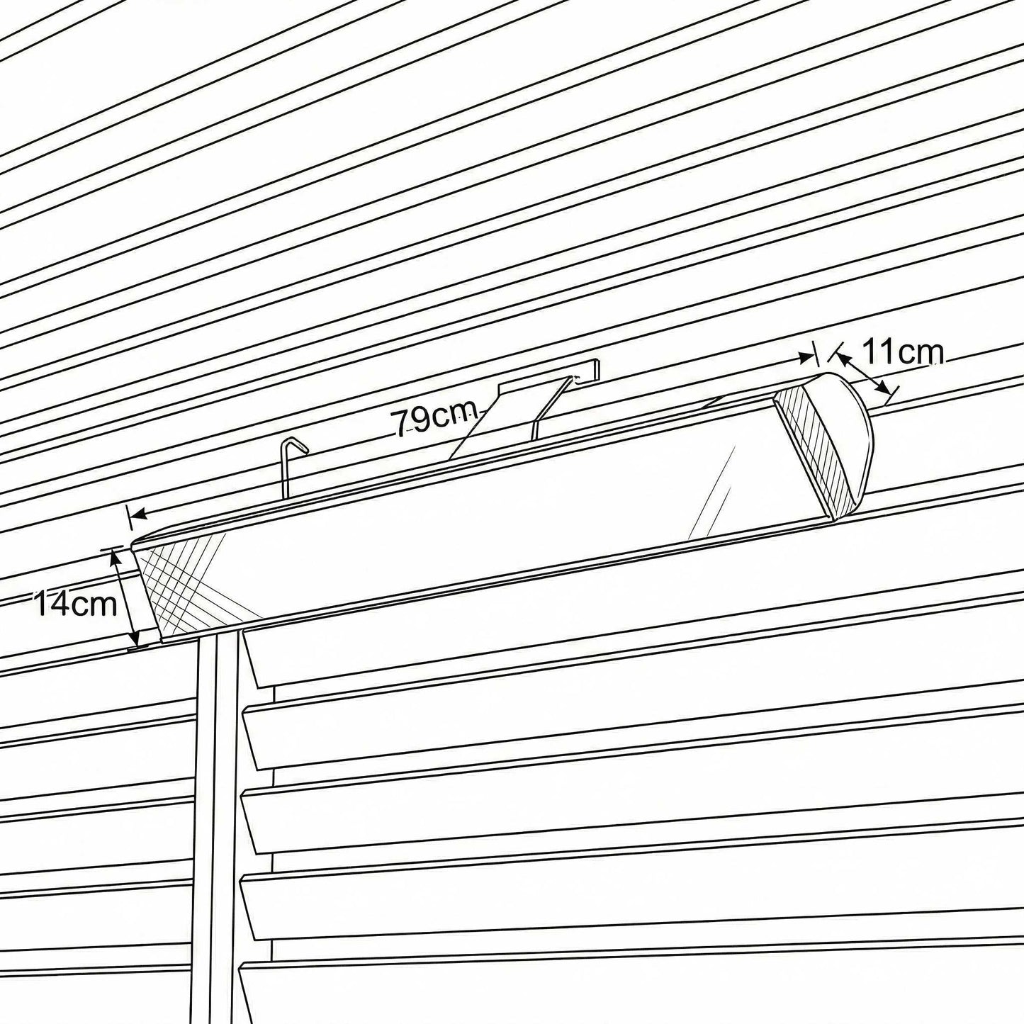 Nova Zesti 2000W Pergola Heater