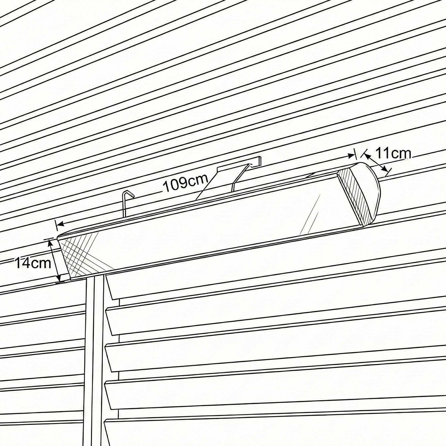 Nova - Zesti 3000W Pergola Heater