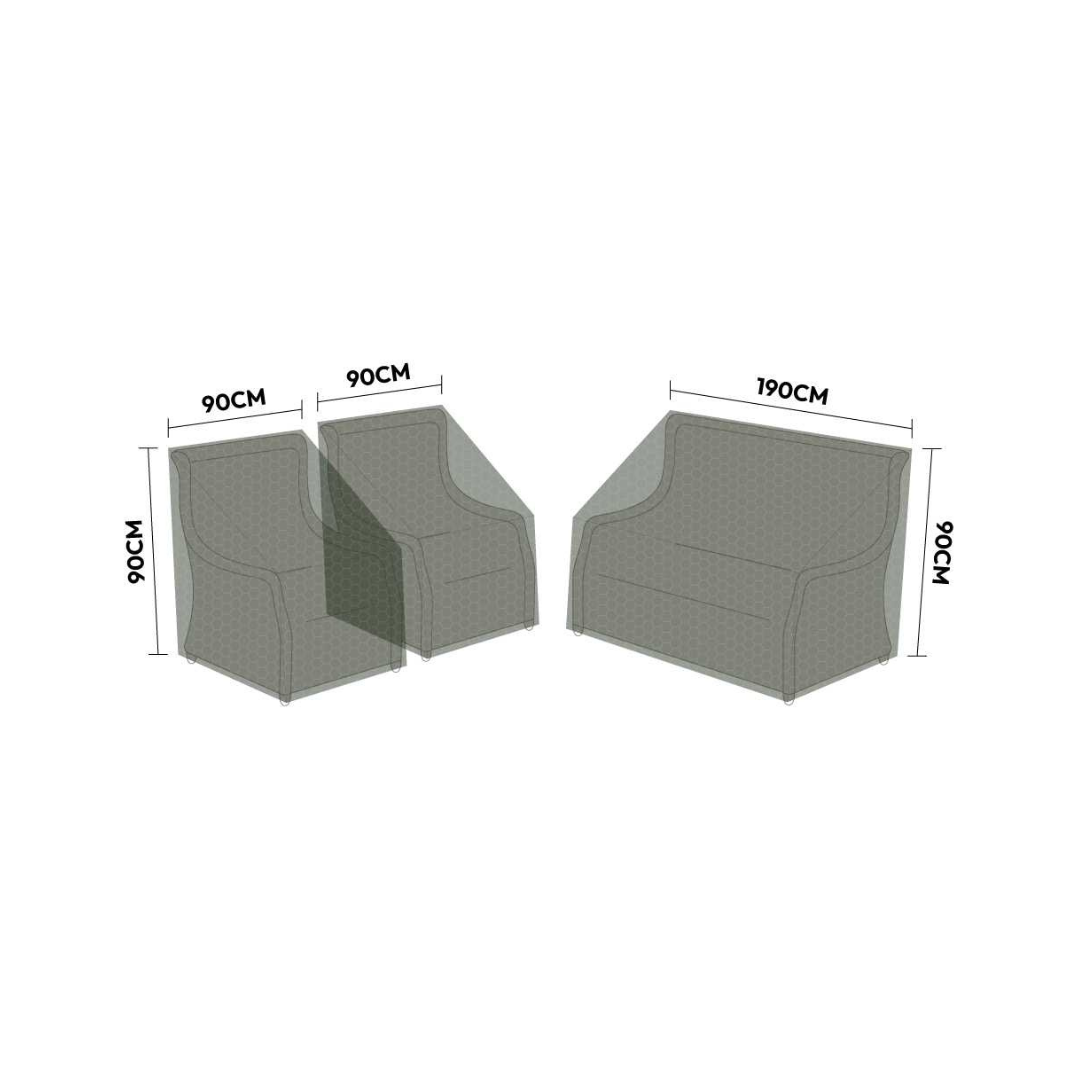 NOVA - Protex 2.5 Seater Sofa Lounging Set Cover Pack