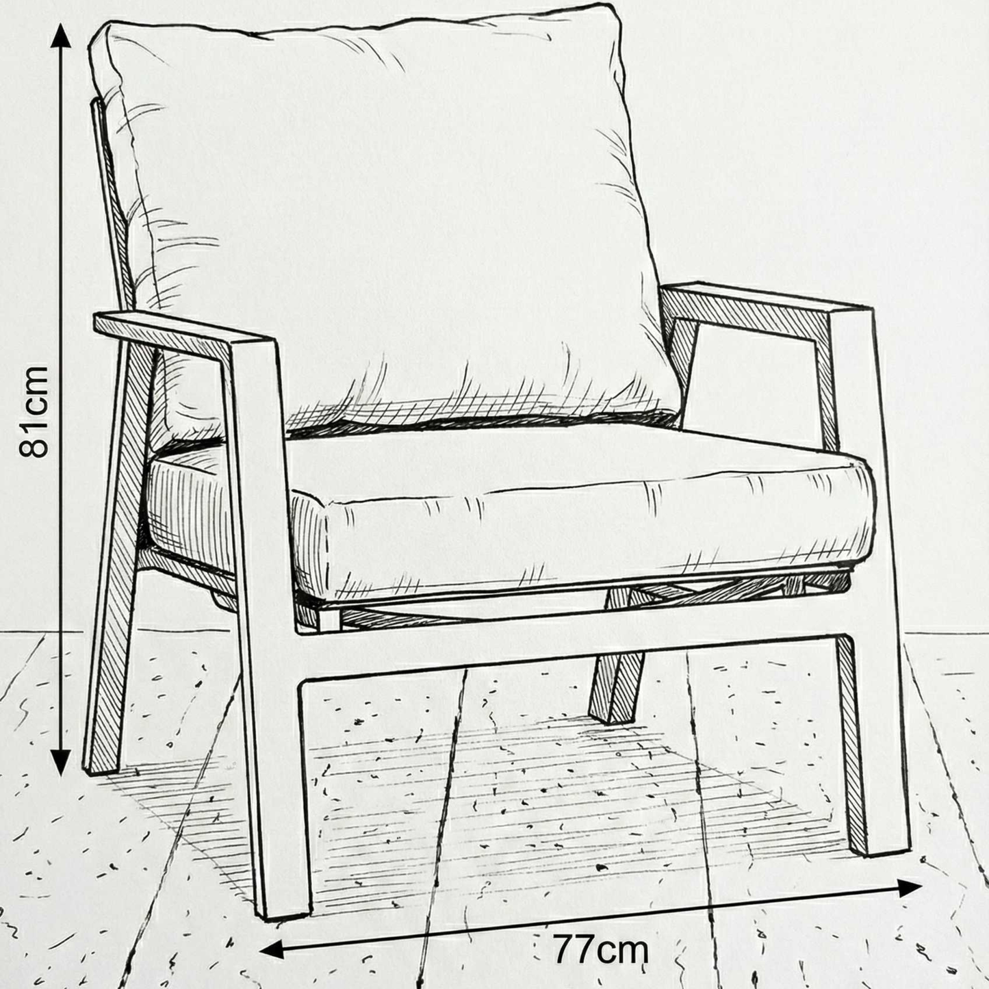 Nova - Zara Lounge Armchair, Grey