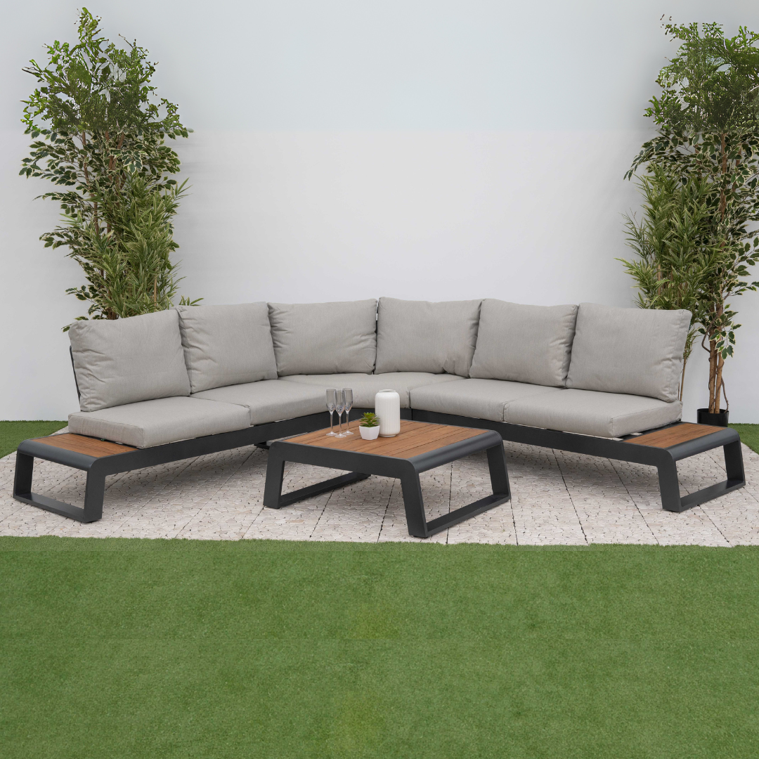 Nova - Maddox Corner Sofa Lounging Set with Square Coffee Table