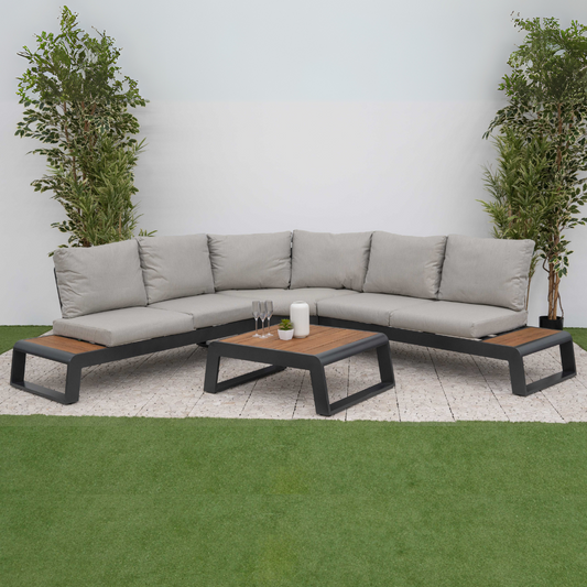 Nova - Maddox Corner Sofa Lounging Set with Square Coffee Table