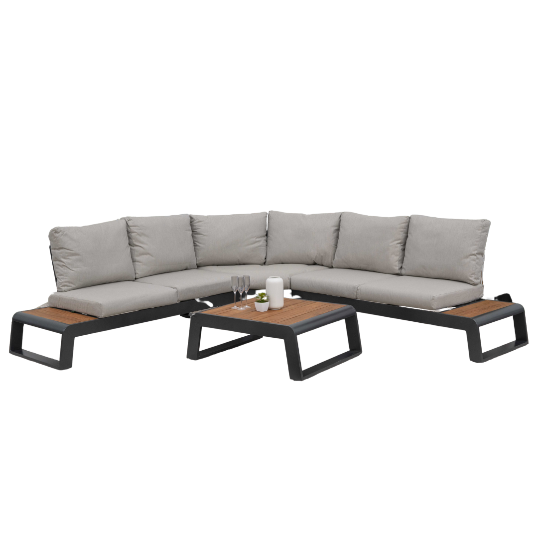 Nova - Maddox Corner Sofa Lounging Set with Square Coffee Table
