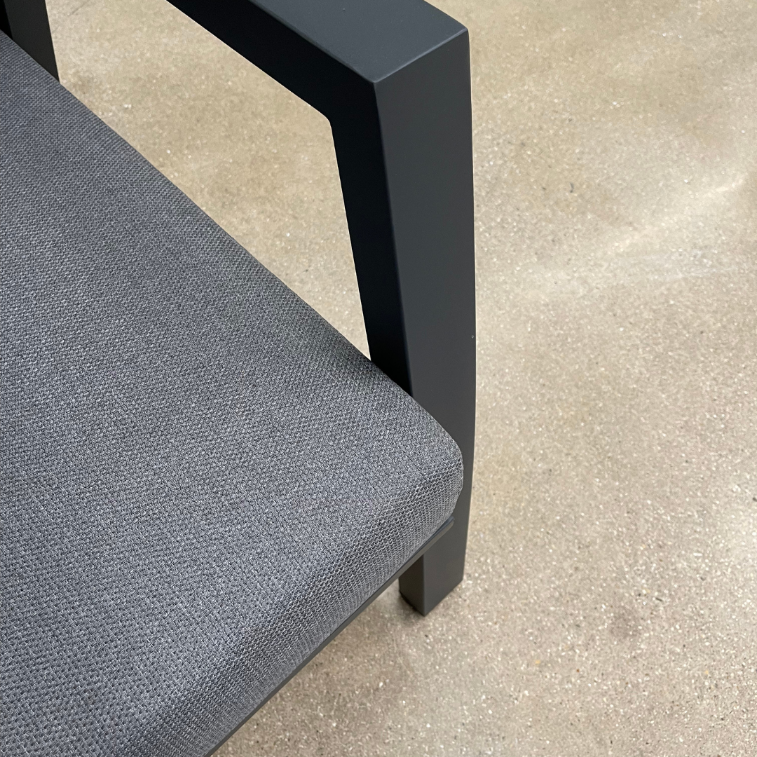 Nova - Zara 2 Seater Sofa Lounging Set with Rectangular Coffee Table, Grey