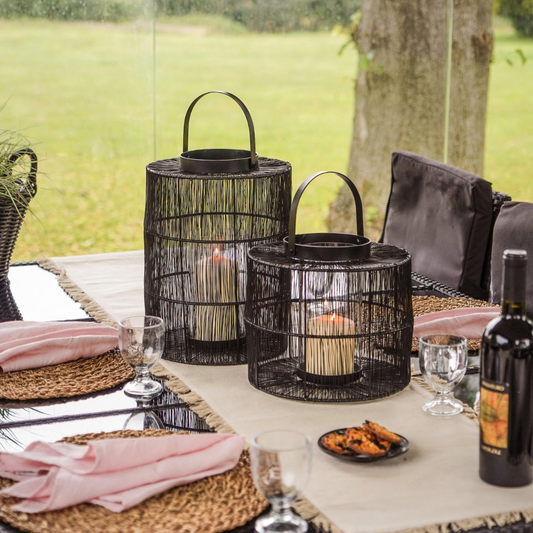 Portofino Wirework Lantern Black Small