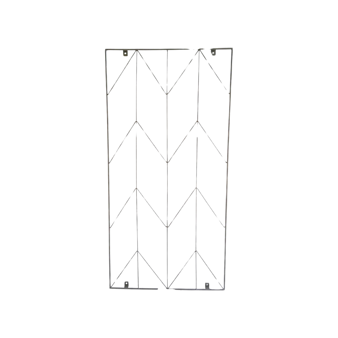 Outdoor Herringbone Trellis Zinc