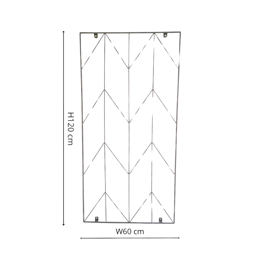 Outdoor Herringbone Trellis Zinc