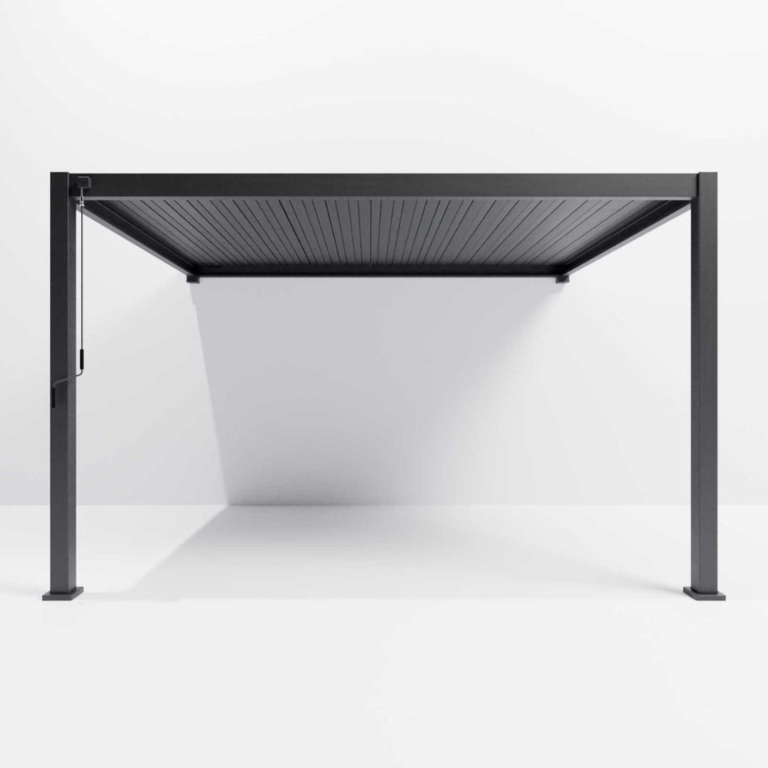 Nova - Titan Wall Mounted Pergola 4m x 3m, Grey