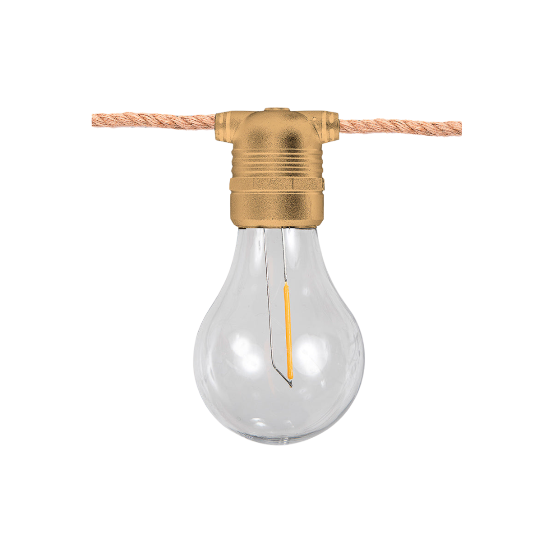 ALLEGRA String Lights, Jute-Solar