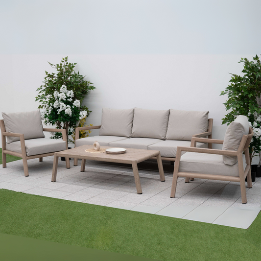 Nova - Eleanor 3 Seater Sofa Lounging Set with Rectangular Coffee Table
