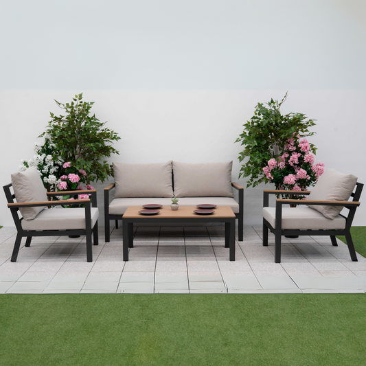 Nova - Heidi 2 Seater Sofa Lounging Set with Rectangular Coffee Table