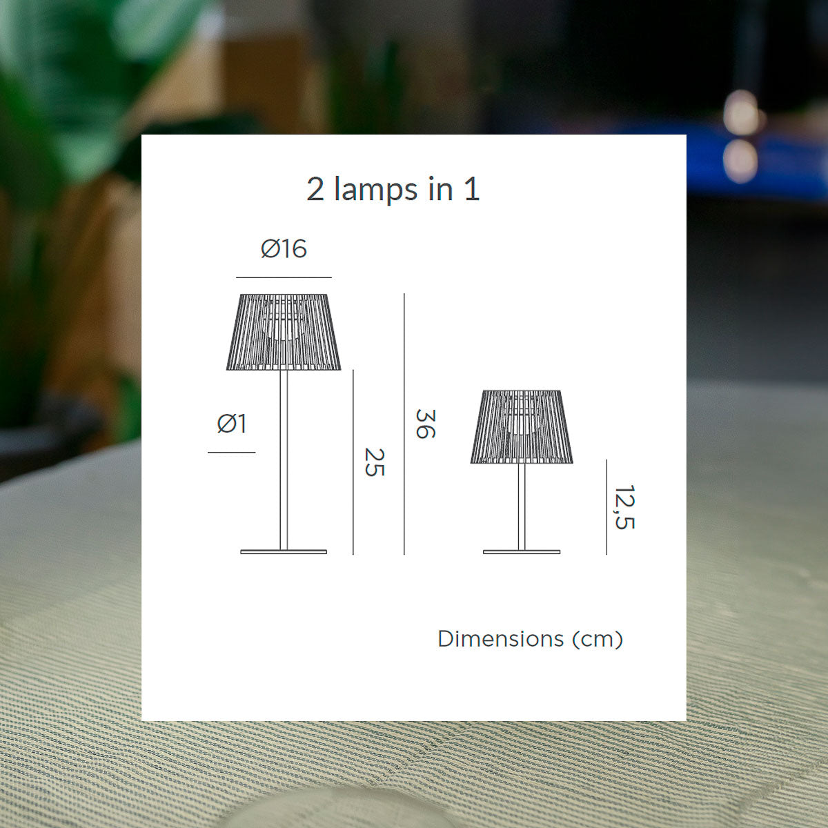 OKINAWA Table Solar Lamp