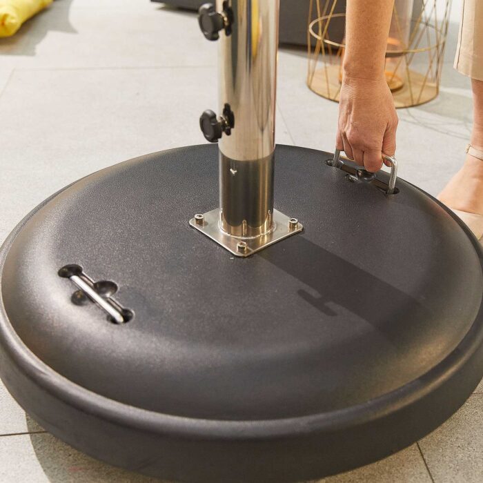 Nova - Concrete Parasol Base with Wheels, 50kg