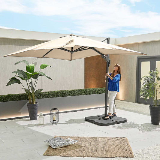 Nova - Genesis Cantilever Parasol 3m x 2.5m, Beige