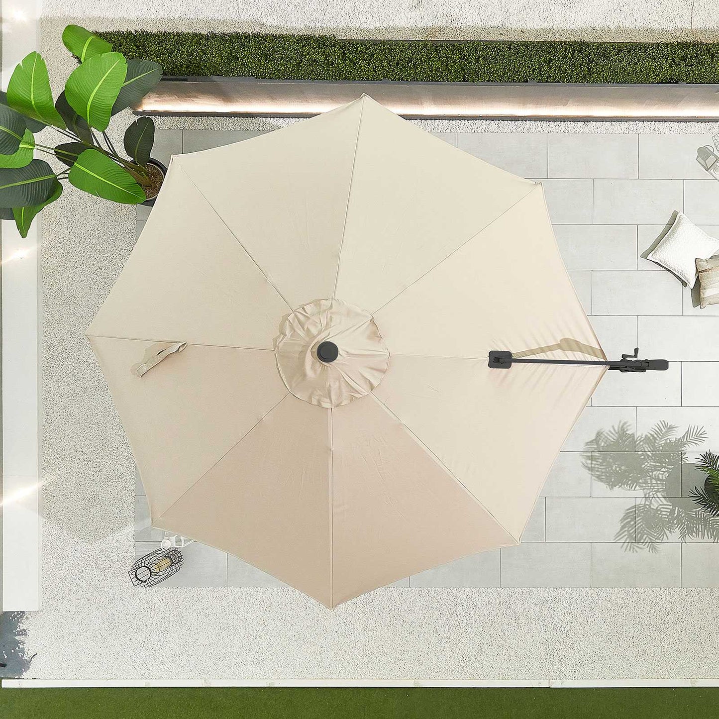 Nova - Apollo Cantilever Parasol 3m Round, Beige