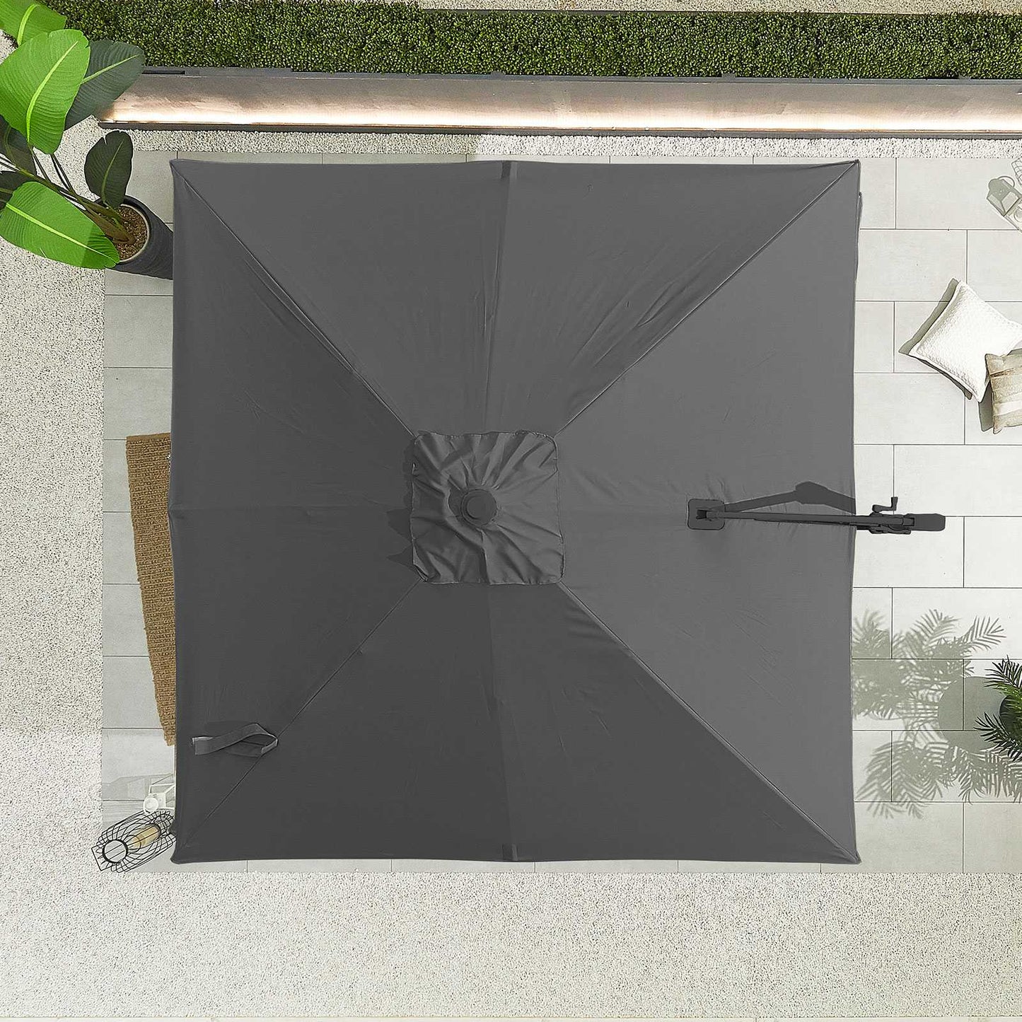 Nova - Apollo Cantilever Parasol 2.5m Square, Grey