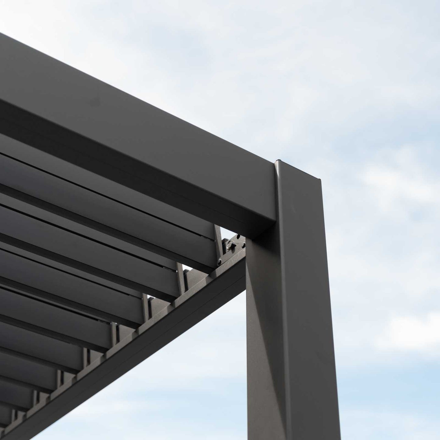 Nova - Titan Aluminium Pergola 3.6m x 3m Rectangular, Grey