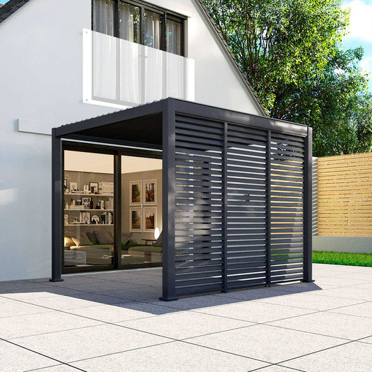 Nova - Titan Pergola Side Wall 1m, Grey