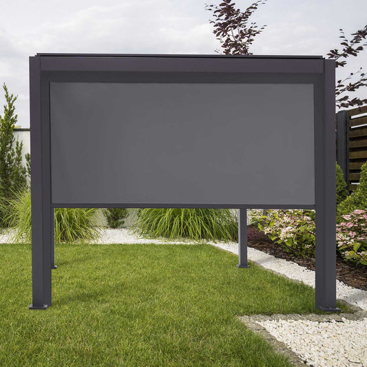 Nova - Titan 2.6m Pergola Pull Down Screen, Grey