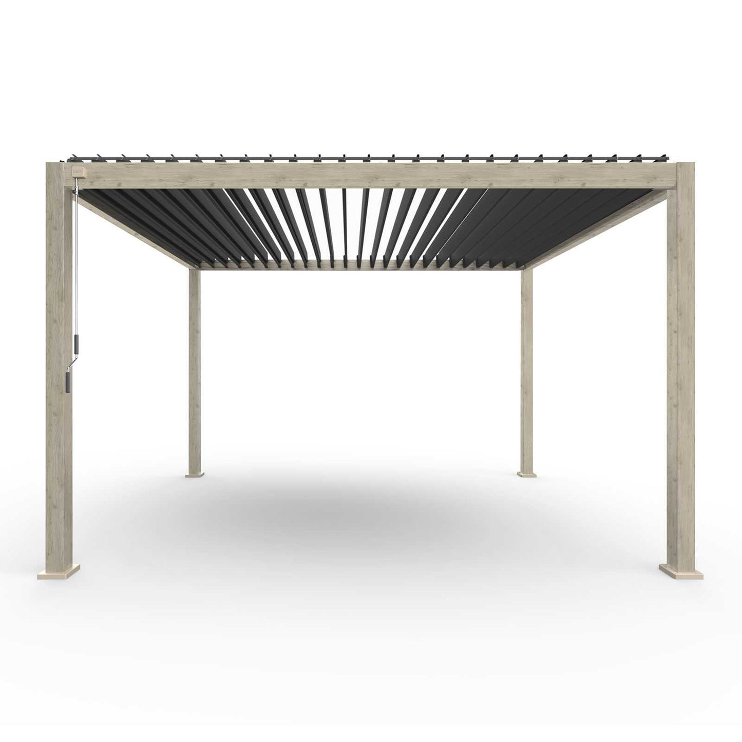 Nova - Titan Aluminium Pergola 4m x 3m, Wood Look
