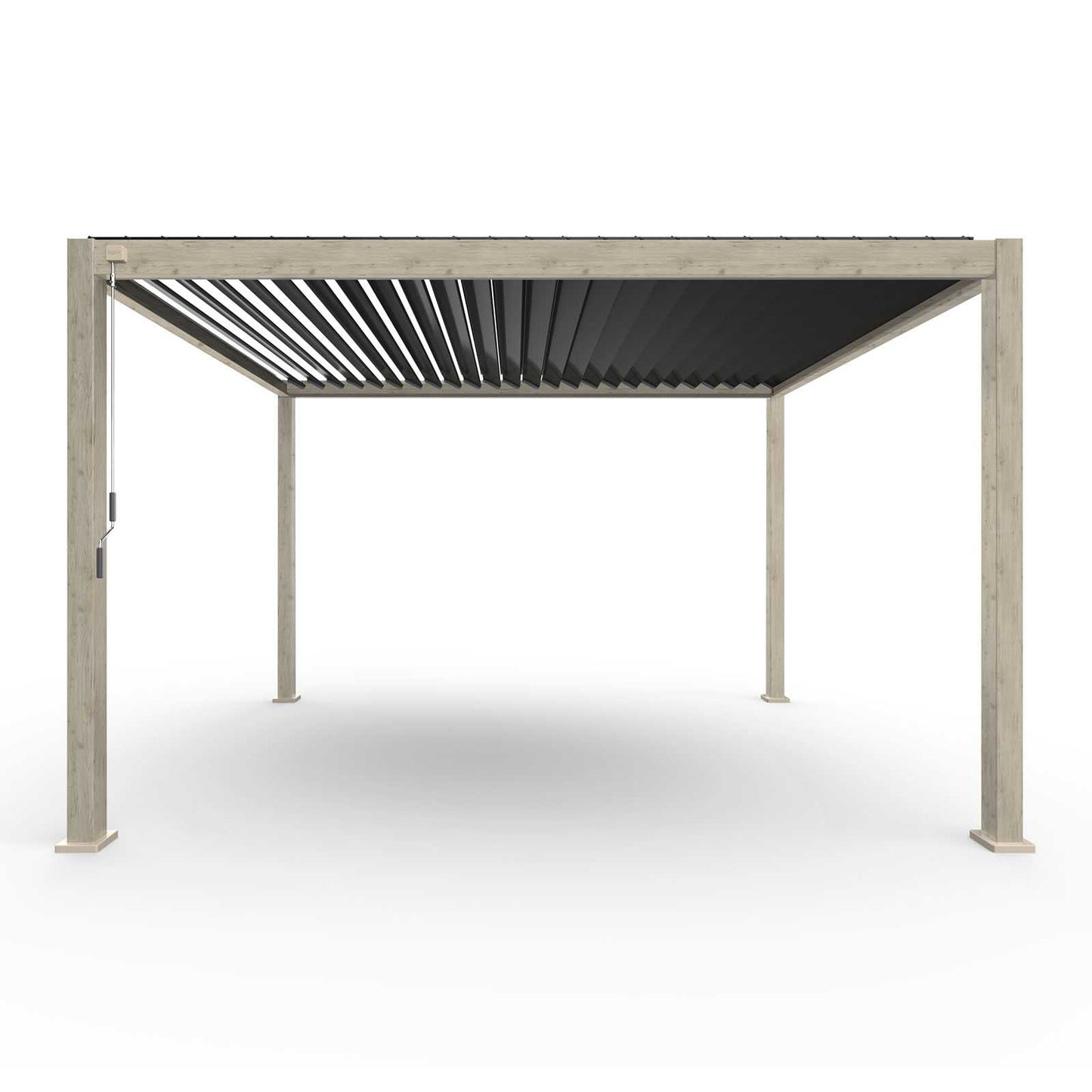 Nova - Titan Aluminium Pergola 4m x 3m, Wood Look