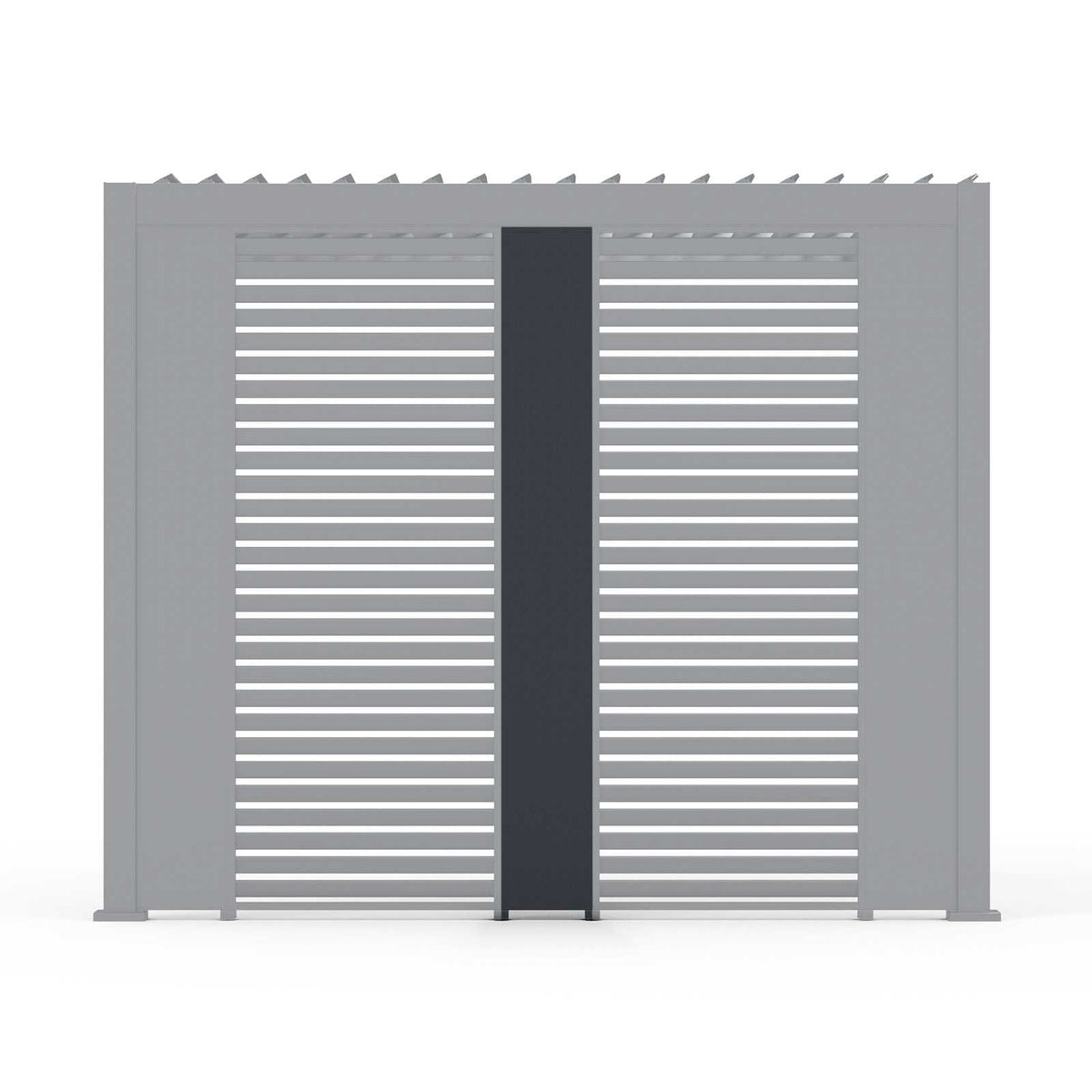 Nova - Titan Aluminium Pergola 31cm Solid Side Wall Panel - Grey