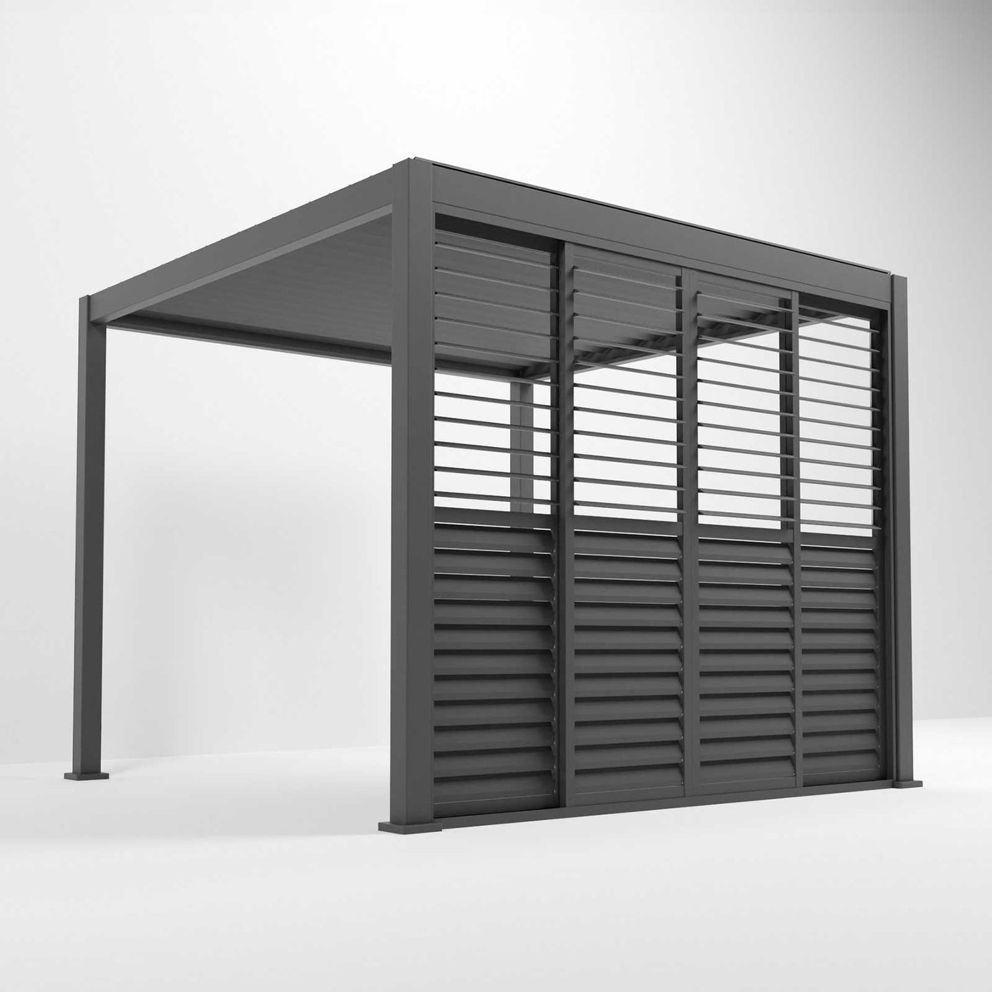 Nova - Titan Louver Sliding Doors 3m, Grey