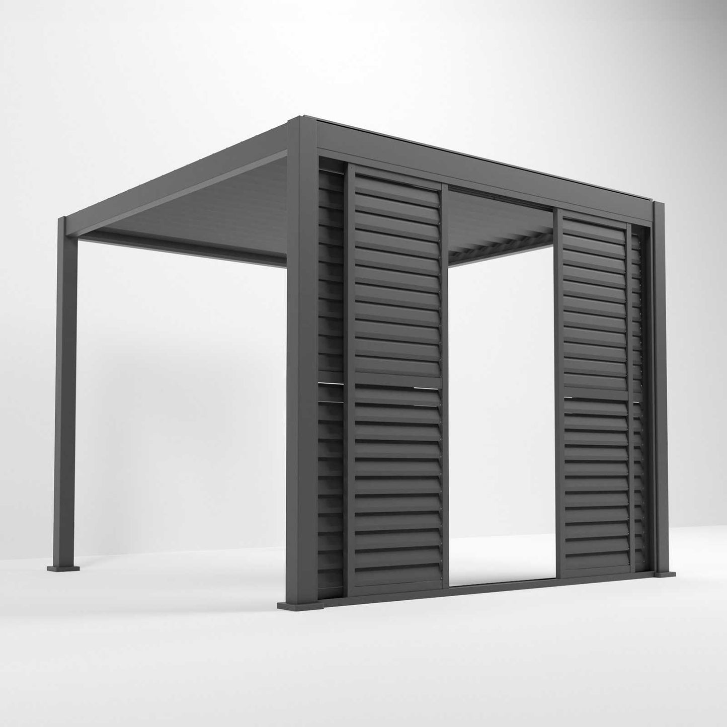 Nova - Titan Louver Sliding Doors 3m, Grey
