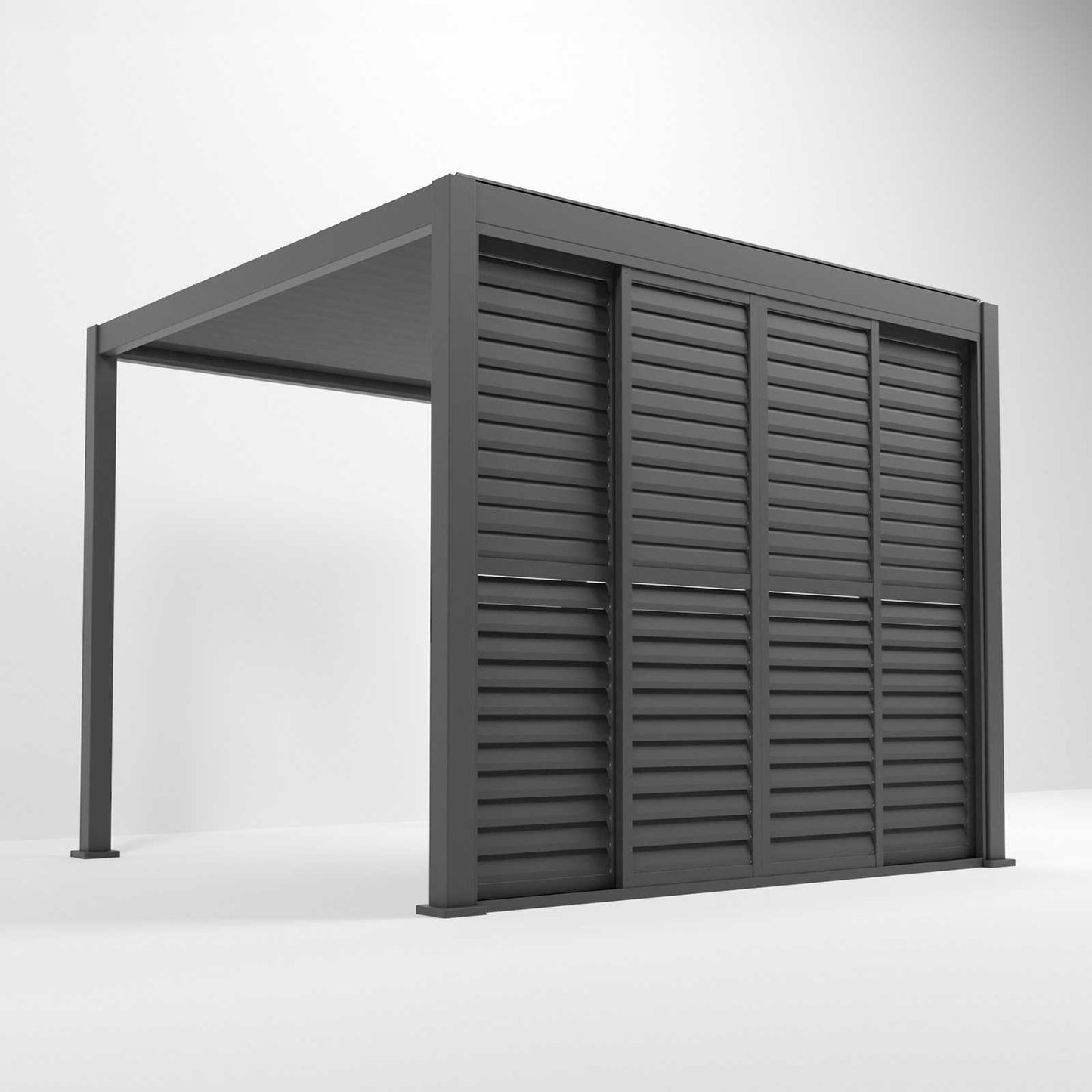 Nova - Titan Louver Sliding Doors 3m, Grey