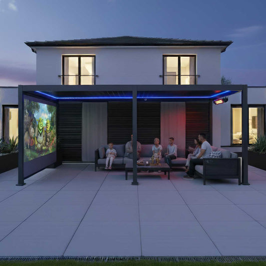 Nova - Titan LED Pergola 6m x 3m, Grey