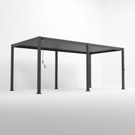 Nova - Titan Aluminium Pergola 6m x 3.6m, Grey