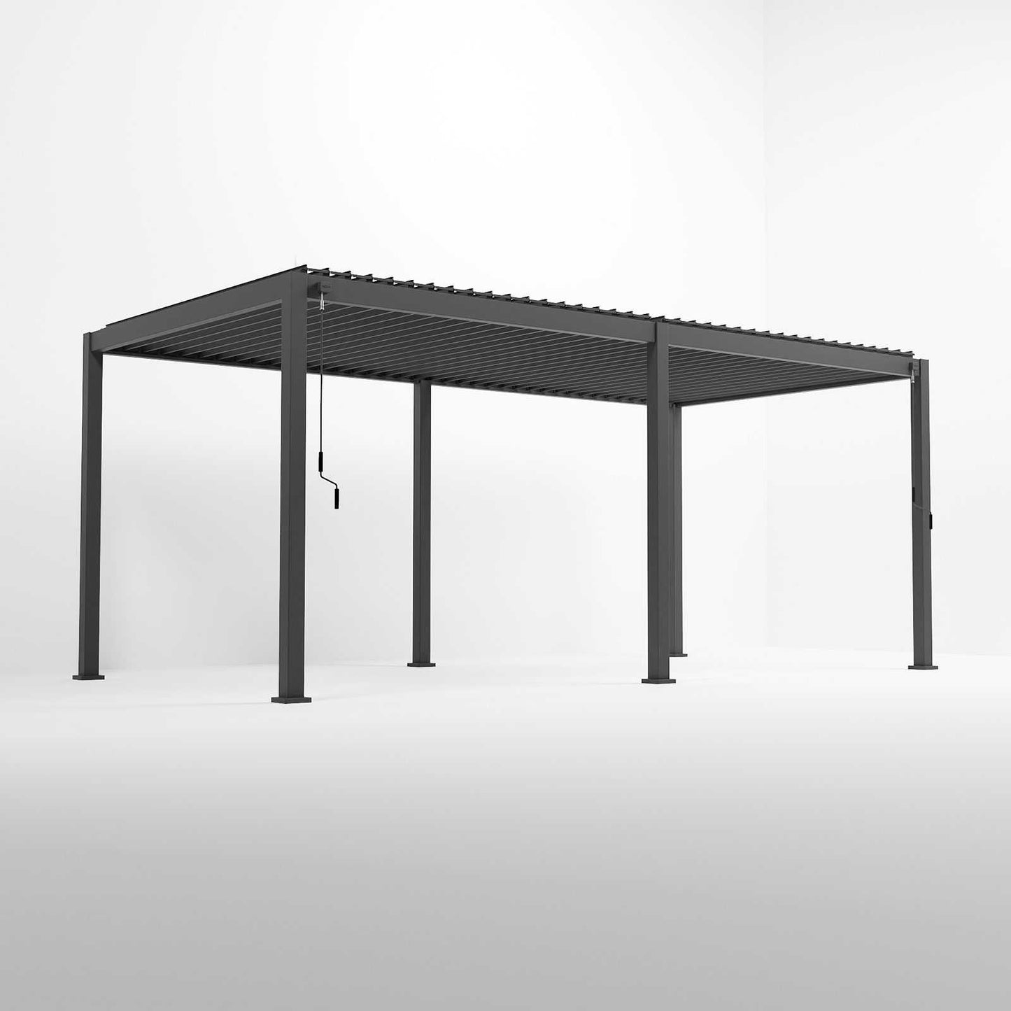 Nova - Titan Aluminium Pergola 6m x 3.6m, Grey