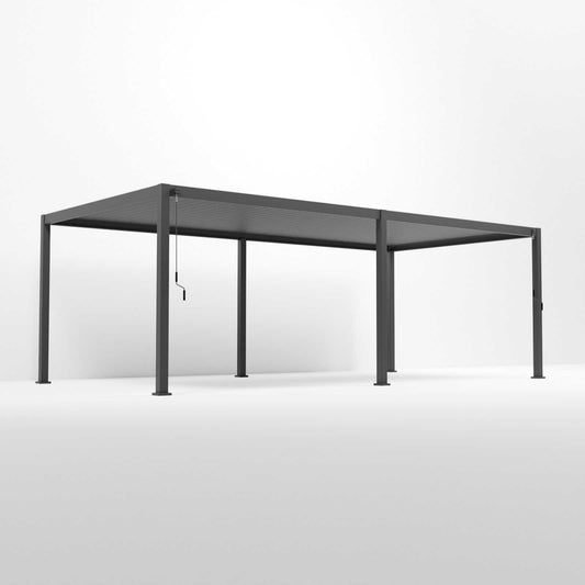 Nova - Titan Aluminium Pergola 7.2m x 3.6m, Grey